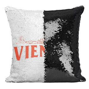 Housse de coussin Mozart noir