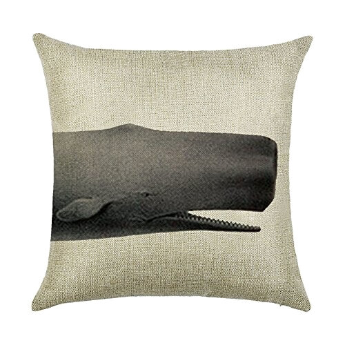 Housse de coussin Baleine coton 45x45 cm