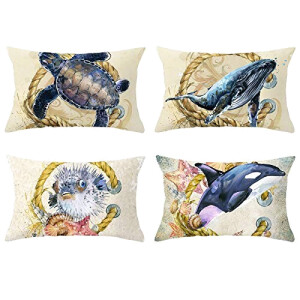 Housse de coussin Baleine set 30x50 cm