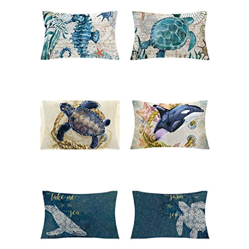 Housse de coussin Baleine set 30x50 cm variant 2 