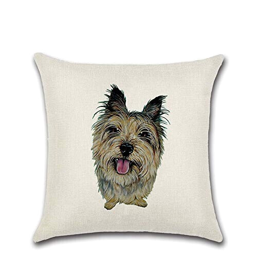 Housse de coussin Chien coton 4 pièces 45x45 cm variant 2 