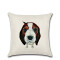 Housse de coussin Chien coton 4 pièces 45x45 cm - miniature variant 2