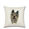 Housse de coussin Chien coton 4 pièces 45x45 cm - miniature variant 3