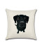 Housse de coussin Chien coton 4 pièces 45x45 cm - miniature variant 4