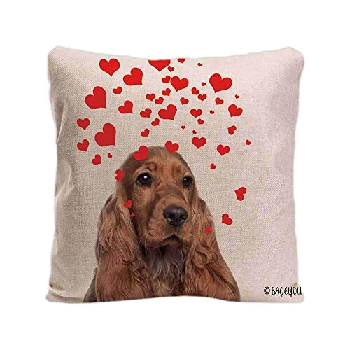 Housse de coussin Cocker - Chien - coton 45x45 cm