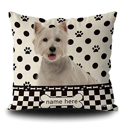 Housse de coussin Chien multi 45x45 cm