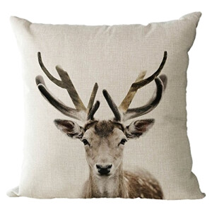 Housse de coussin Cerf modèle 45x45 cm