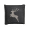 Housse de coussin Cerf anthracite 50x50 cm - miniature