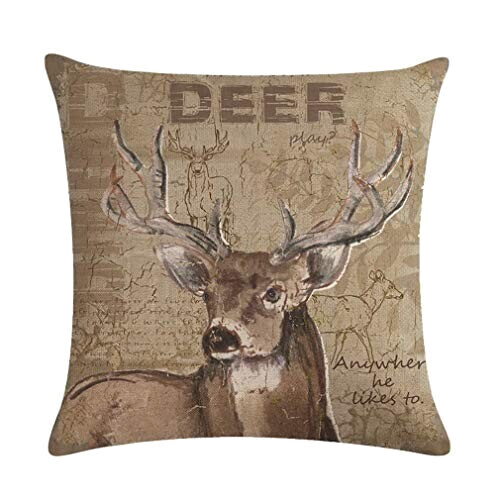 Housse de coussin Cerf 4 pièces 45x45 cm variant 1 