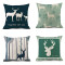 Housse de coussin Cerf bz 4 pièces 45x45 cm - miniature