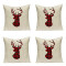 Housse de coussin Cerf 4 pièces 45x45 cm - miniature