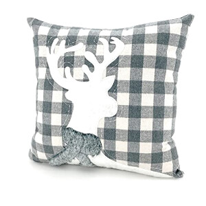 Housse de coussin Cerf gris 40x40 cm