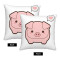 Housse de coussin Cochon - rose - miniature variant 2