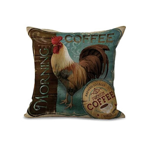 Housse de coussin Coq coton 45x45 cm