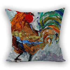 Housse de coussin Coq style 45x45 cm