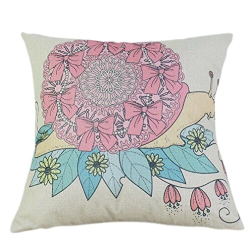 Housse de coussin Escargot 45x45 cm