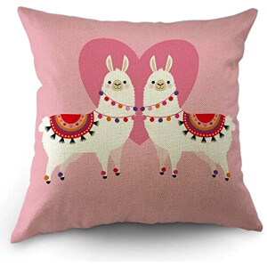 Housse de coussin Lama image 45x45 cm