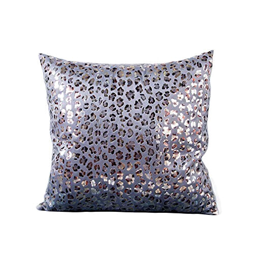 Housse de coussin Léopard gris 45x45 cm