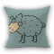 Housse de coussin Mouton style 45x45 cm - miniature