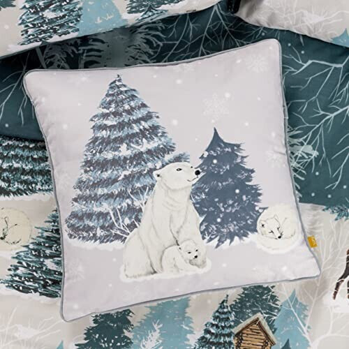 Housse de coussin Ours bleu 45x45 cm variant 3 