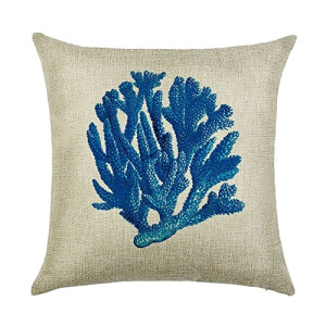 Housse de coussin Poisson coton 45x45 cm