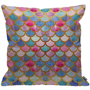 Housse de coussin Poisson multi 45x45 cm