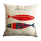 Housse de coussin Poisson coton - miniature