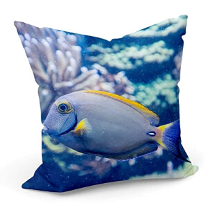 Housse de coussin Poisson multicolore 40x40 cm