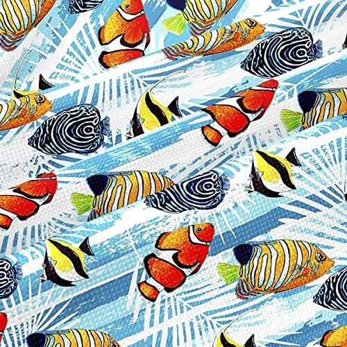 Housse de coussin Poisson multi 2 pièces 55x55 cm variant 2 