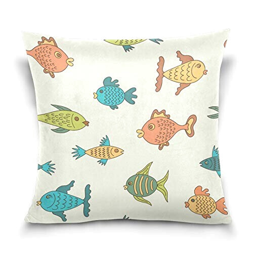 Housse de coussin Poisson 50.8x50.8 cm