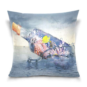 Housse de coussin Poisson multicolore 41x41 cm