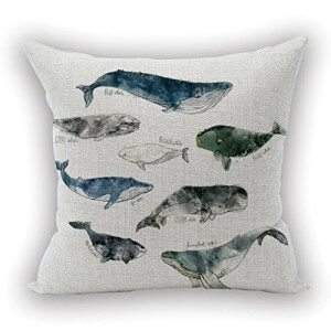 Housse de coussin Poisson 45x45 cm