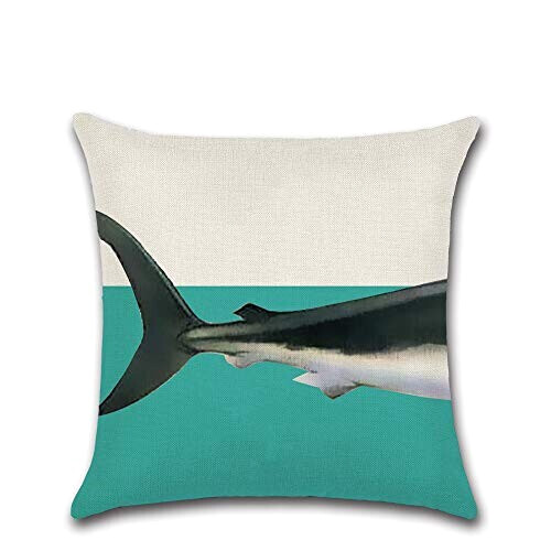 Housse de coussin Requin coton 4 pièces 45x45 cm variant 1 