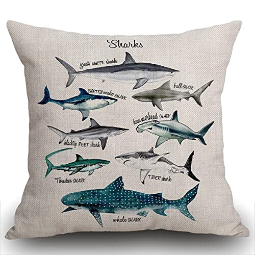 Housse de coussin Requin multi 45x45 cm variant 4 