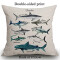 Housse de coussin Requin multi 45x45 cm - miniature variant 1