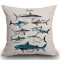 Housse de coussin Requin multi 45x45 cm - miniature variant 5