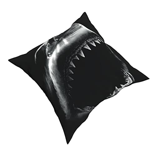 Housse de coussin Requin noir 40.6x40.6 cm variant 0 