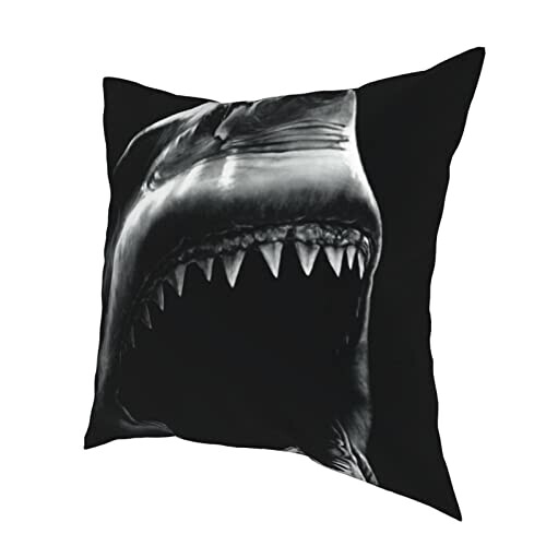 Housse de coussin Requin noir 40.6x40.6 cm variant 1 