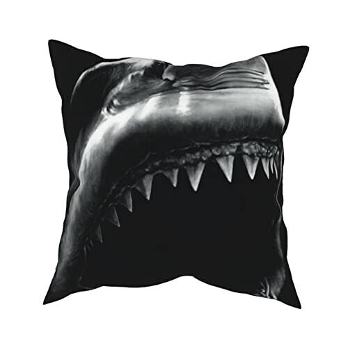 Housse de coussin Requin noir 40.6x40.6 cm variant 7 