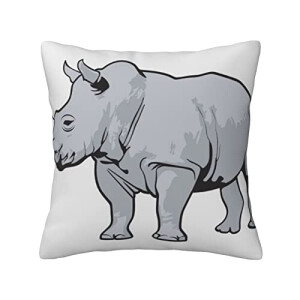 Housse de coussin Rhinocéros noir