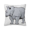 Housse de coussin Rhinocéros noir - miniature