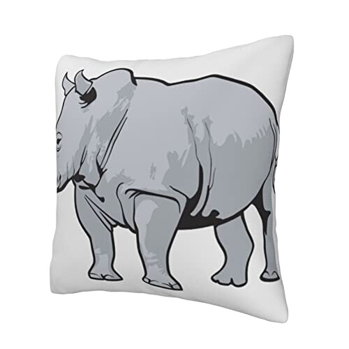 Housse de coussin Rhinocéros noir variant 1 