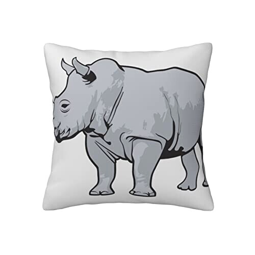 Housse de coussin Rhinocéros noir variant 7 