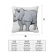 Housse de coussin Rhinocéros noir - miniature variant 3