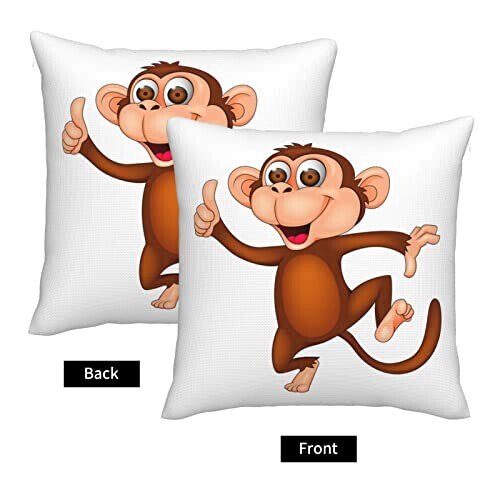 Housse de coussin Singe coquin variant 1 