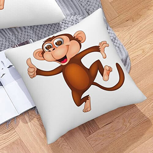 Housse de coussin Singe coquin variant 4 