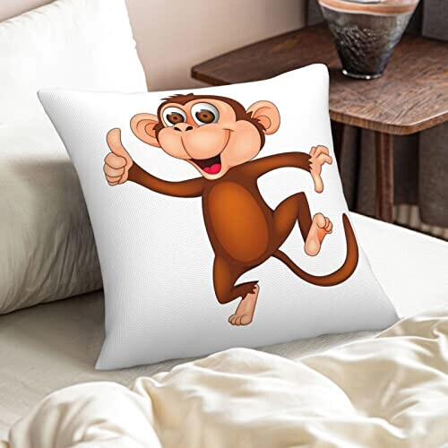 Housse de coussin Singe coquin variant 5 