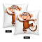 Housse de coussin Singe coquin - miniature variant 2