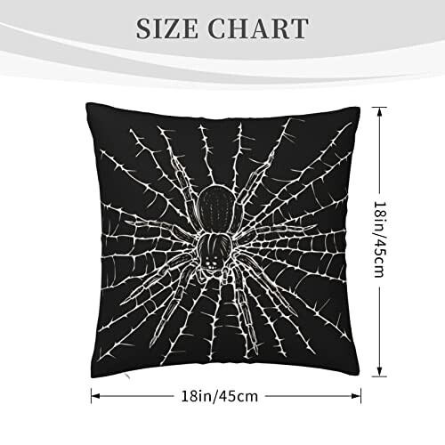 Housse de coussin Araignée spider 45.7x45.7 cm variant 1 