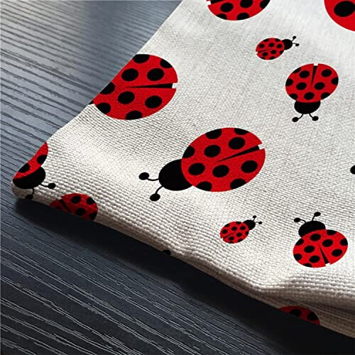 Housse de coussin Coccinelle multi coton 30x50 cm variant 2 